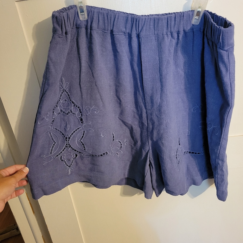Bowman Beach blue woven shorts
